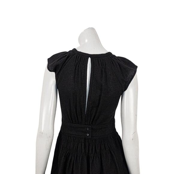 ISABEL MARANT Etoile Women's Black Mini Dress Sleeveles pleated size 1 - Picture 10 of 10